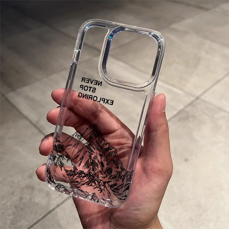 Apple Iphone 15 - Cover Morbida Trasparente con Grafica Artistica