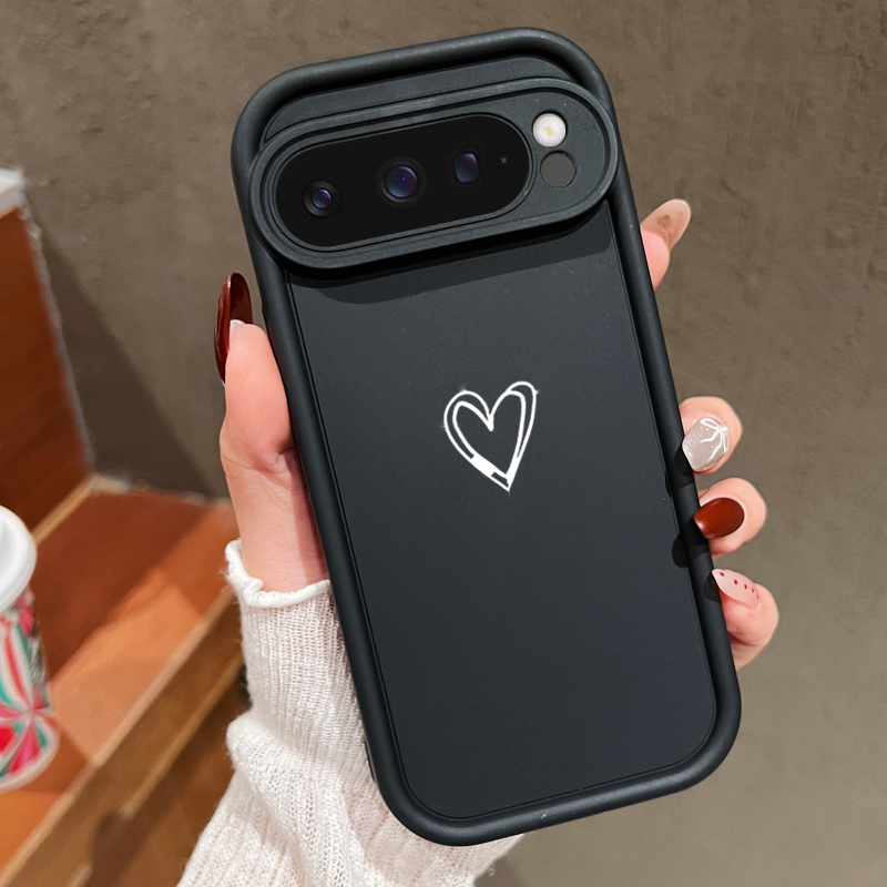 Google Pixel 9 Pro - Custodia morbida con motivo semplice amore